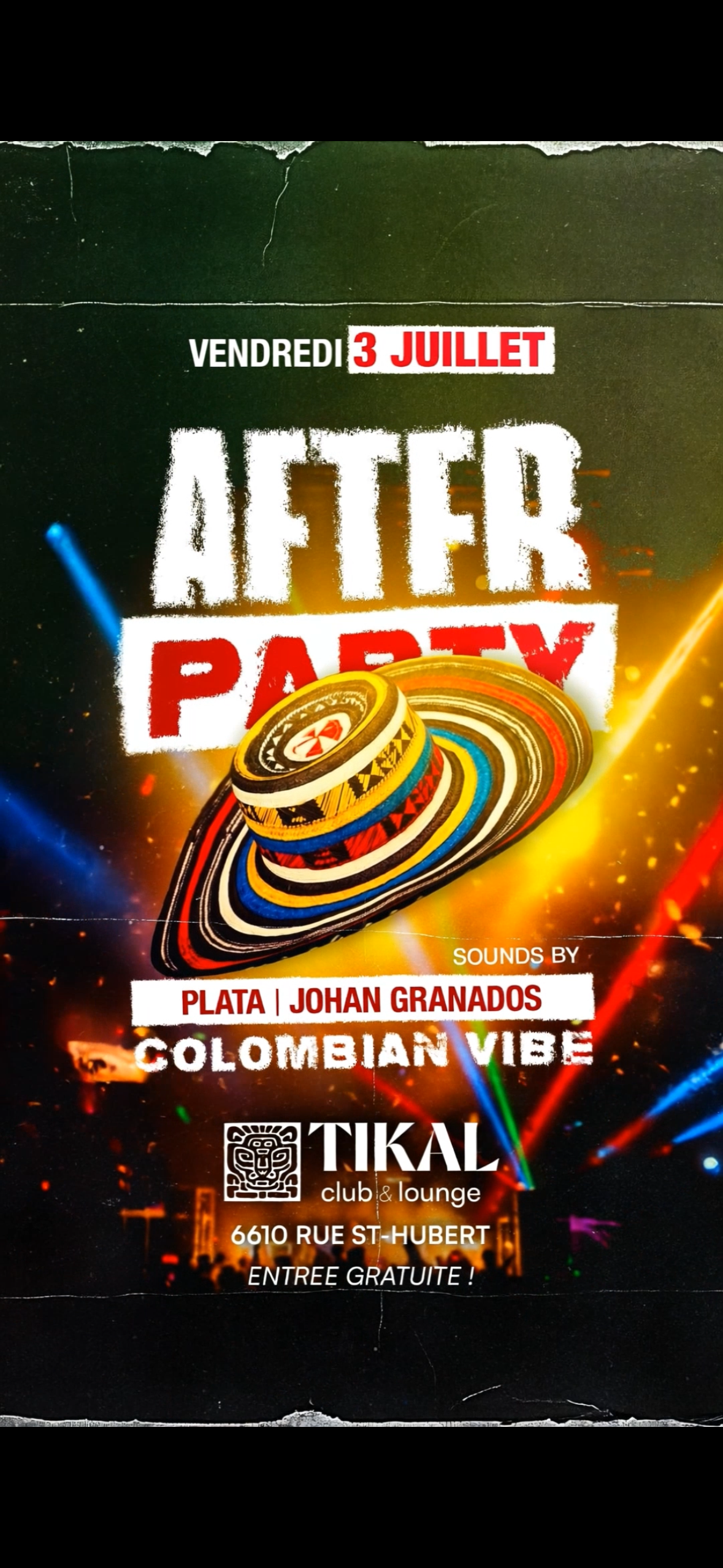 After Party Colombie 3 Juillet